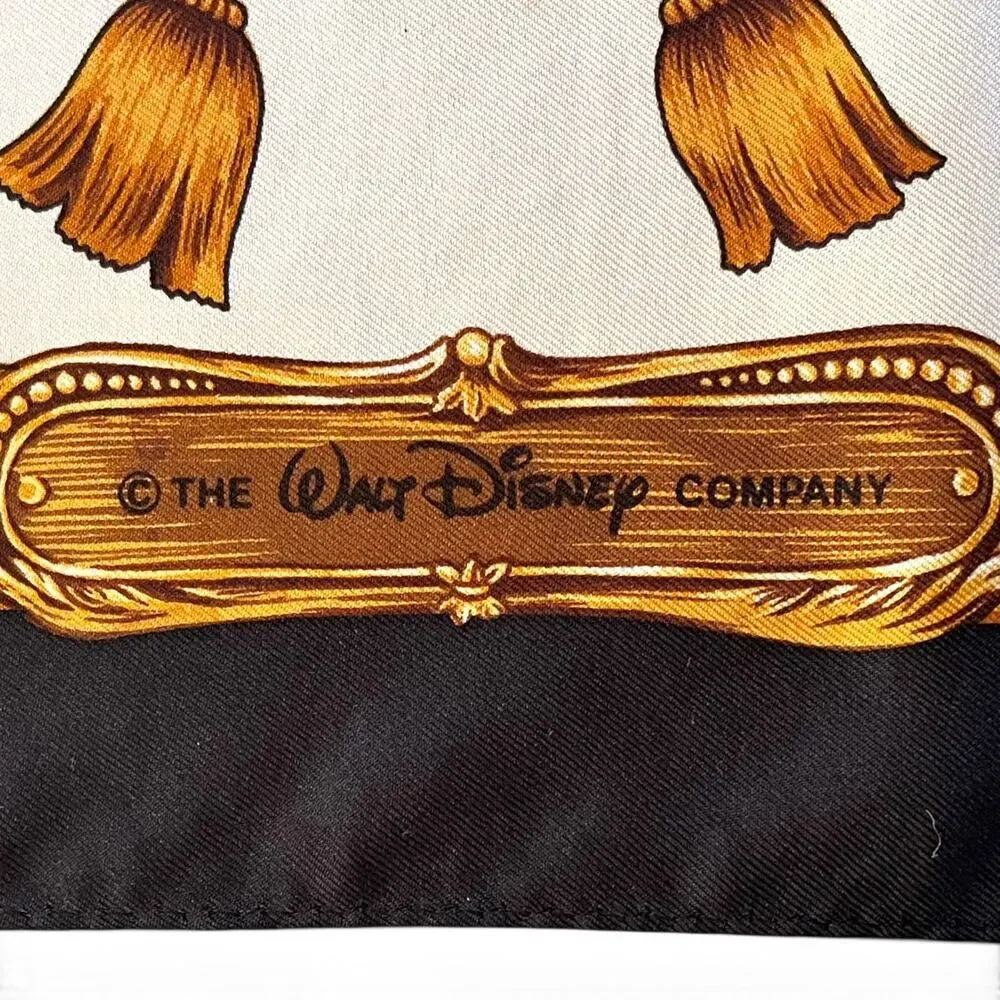 Vintage Walt Disney Company x Echo Conductor Mickey Silk Twill Square Scarf